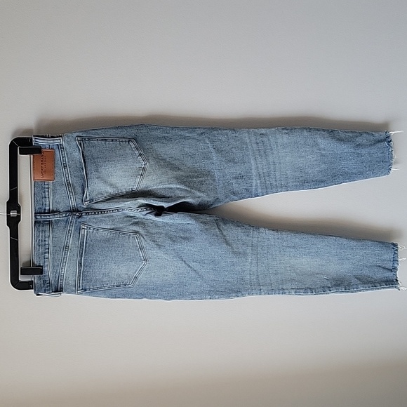 Lucky Brand Mid Rise Skinny Ava Denim Jeans Women Sz 10/30 Distressed Light Blue - Picture 2 of 12